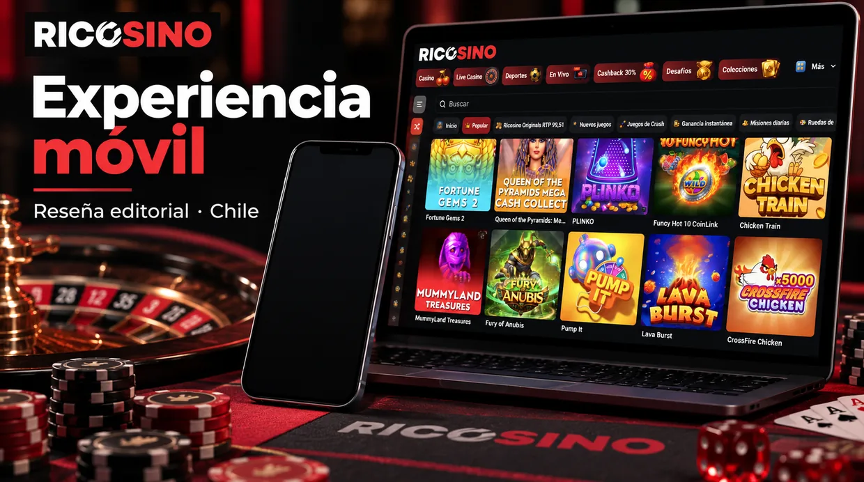 Portada editorial «Experiencia móvil»: un smartphone con la pantalla en blanco junto al lobby de escritorio